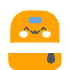white strapped logo